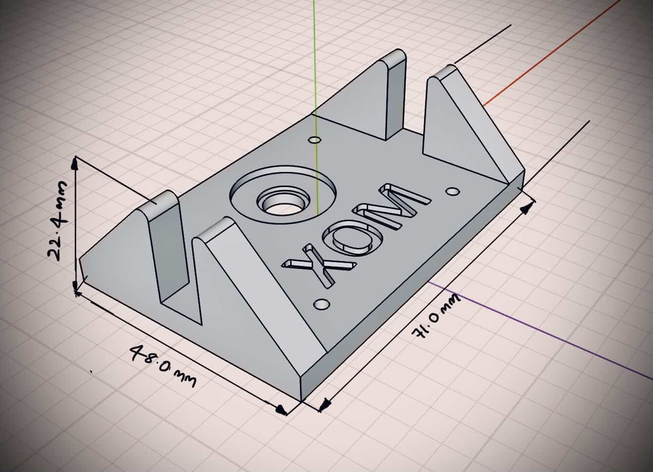 CAO model of a design