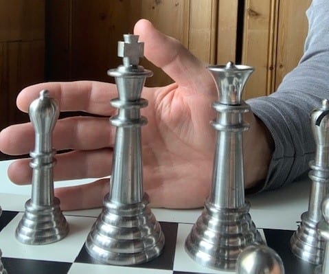 CNC machined chess parts