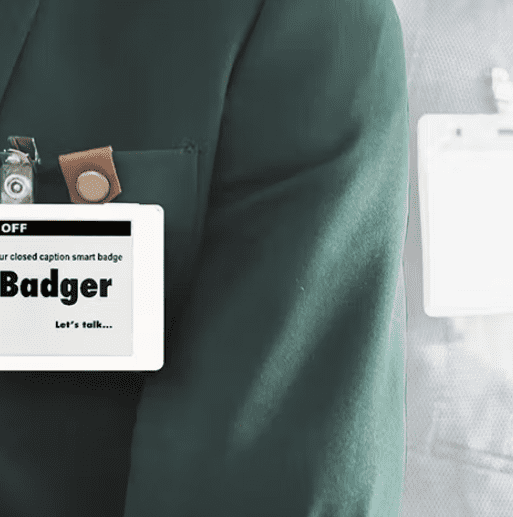 Satellite Displays Builds On-the-go Live Captioning Badge with Xometry Injection Molding