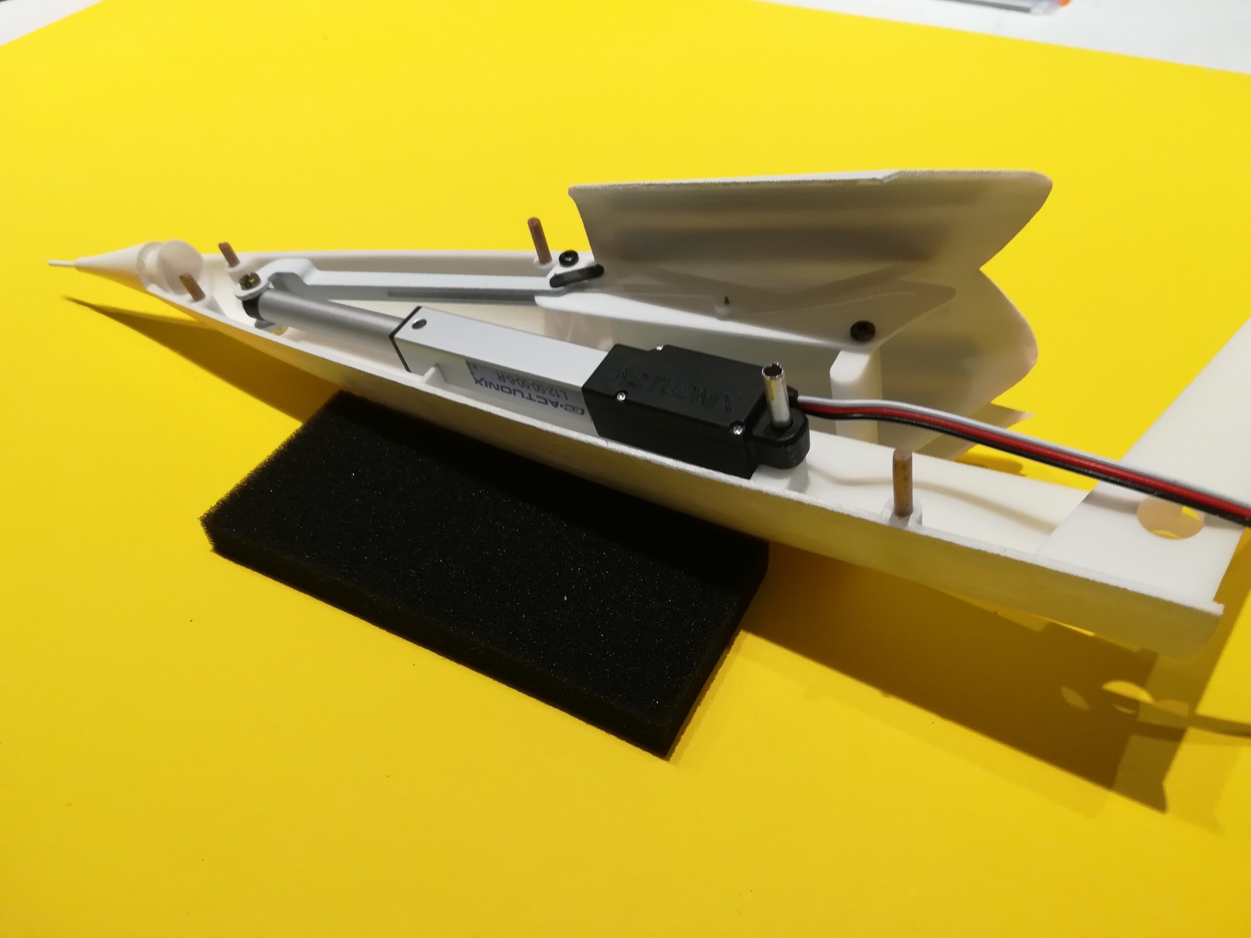 Detailed prototype of the Concorde nose